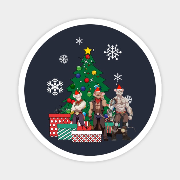 Biker Mice From Mars Around The Christmas Tree Magnet by Nova5